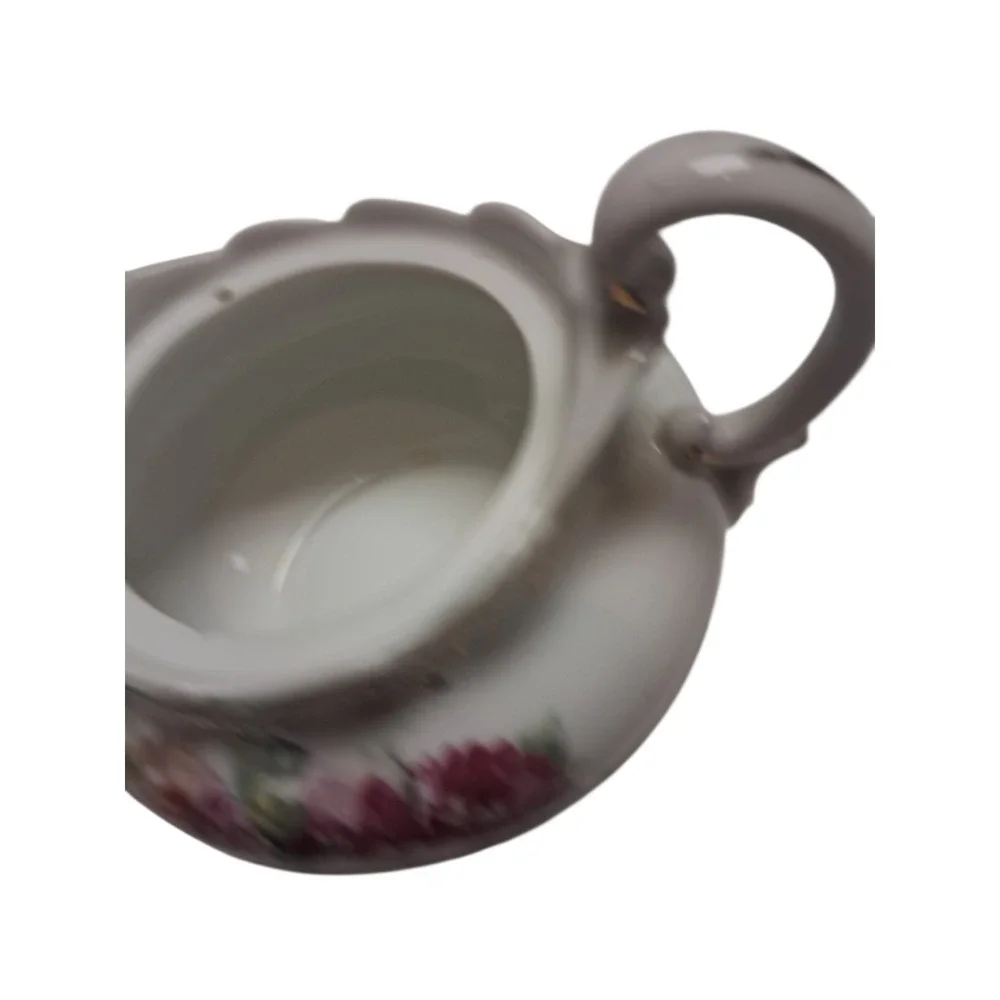 Vintage 3 Piece Tea Set Marked Welmar Germany Pink‎ Floral